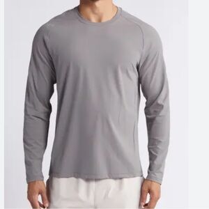 Zella long sleeve crew neck shirt in gray mirage XXL‎ NEW